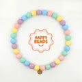 Candy Swirl Dog Necklace – Handmade Silicone Beads - Happy Beads