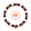 Mocha Roast Dog Necklace – Handmade Silicone Beads
