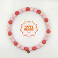 Rose Milk Dog Necklace – Handmade Silicone Beads - Happy Beads