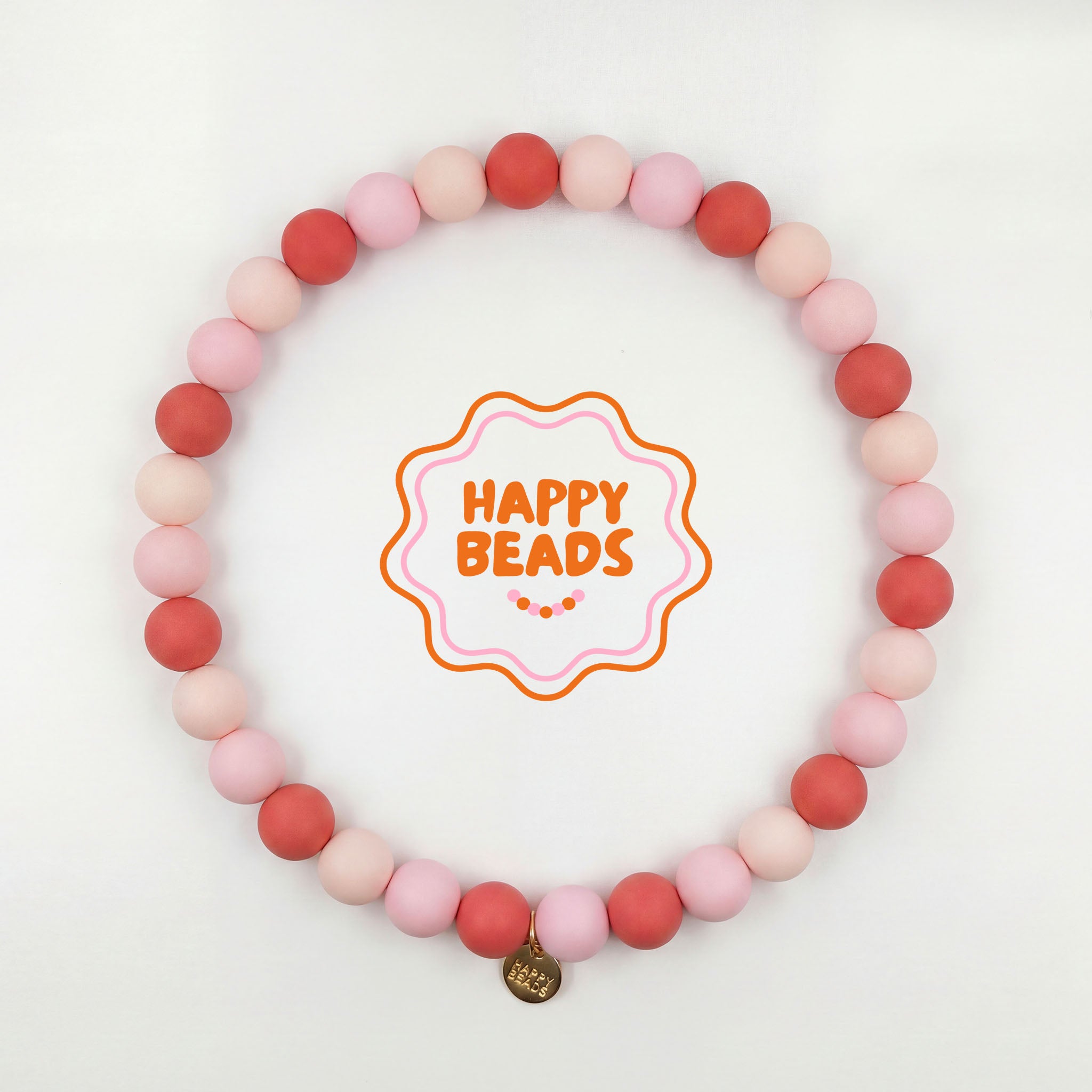 Rose Milk Dog Necklace – Handmade Silicone Beads - Happy Beads
