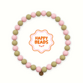 Strawberry Matcha Dog Necklace – Handmade Silicone Beads