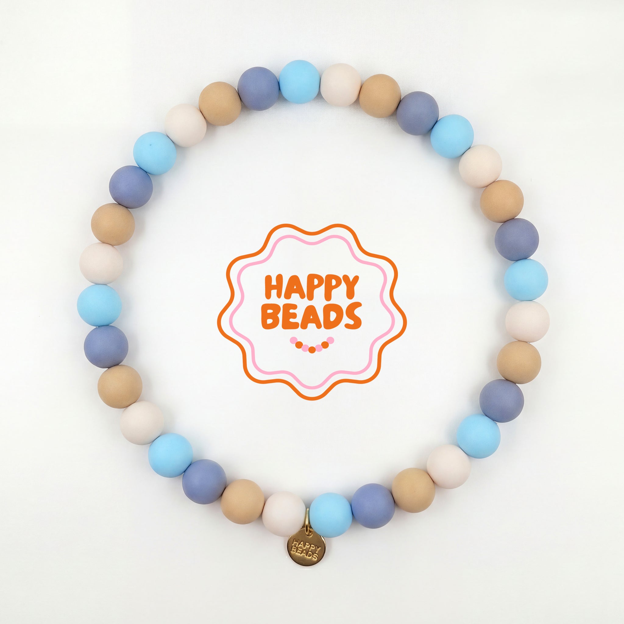 Sunny Coast Dog Necklace – Handmade Silicone Beads - Happy Beads