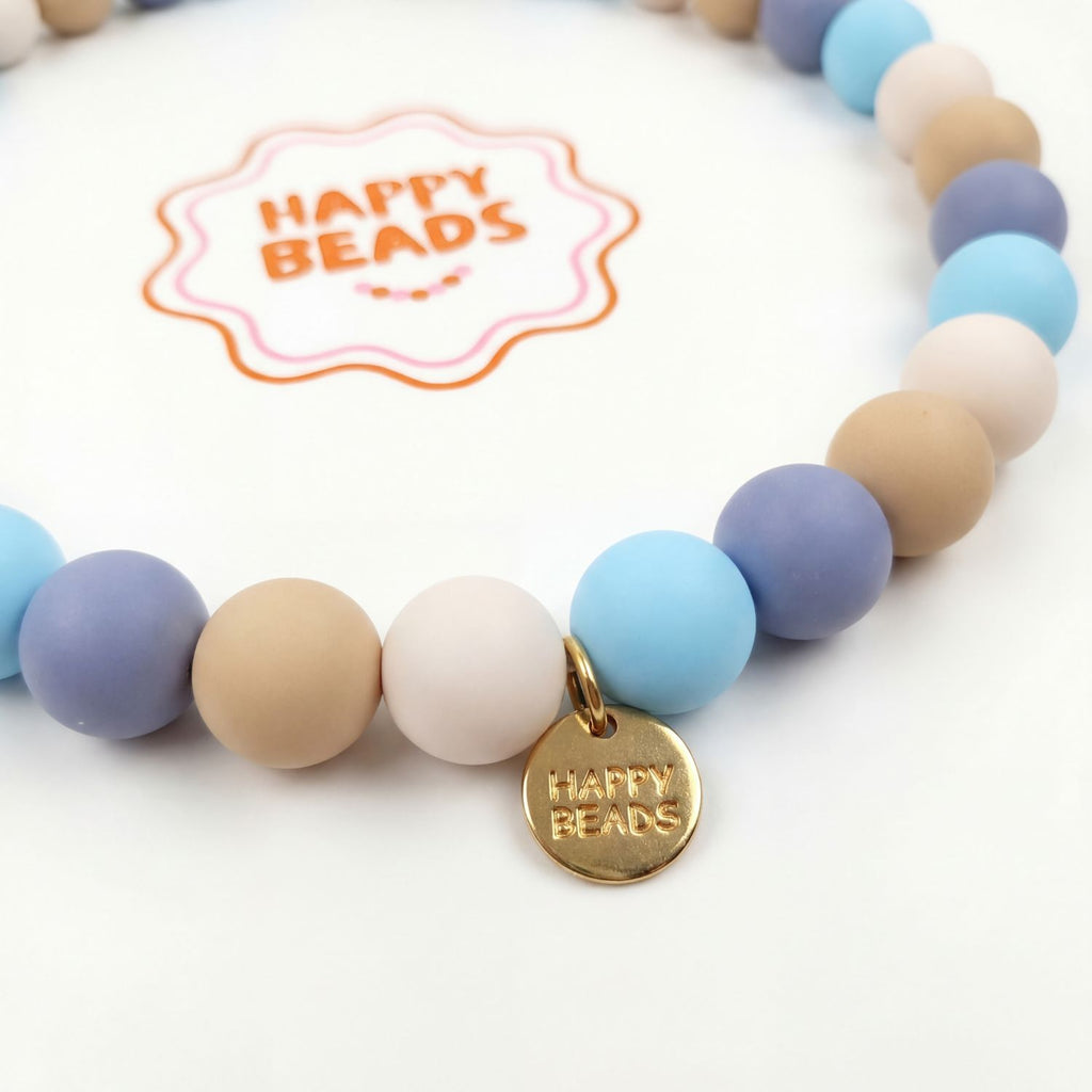 Sunny Coast Dog Necklace – Handmade Silicone Beads - Happy Beads